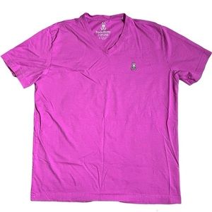 Psycho Bunny Classic Men’s V Neck Tee - Small